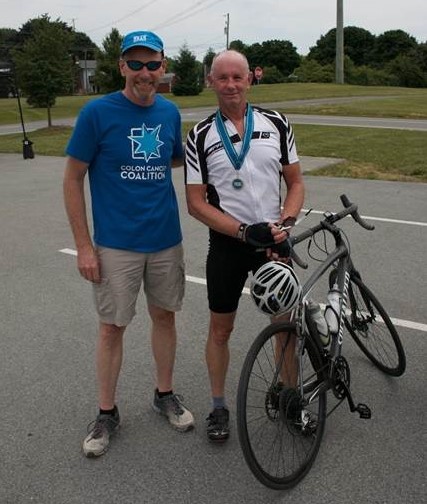 Gale Fritsche and his brother at the Tour de Tush